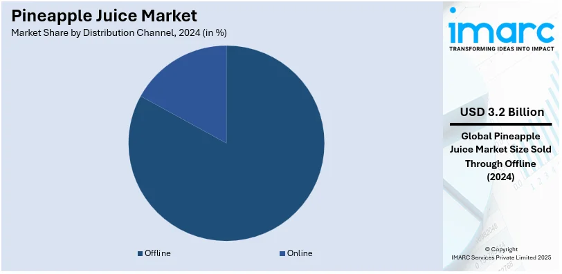 Pineapple Juice Market By Distribution Channel